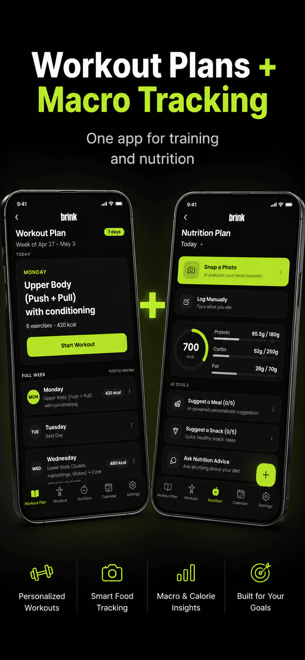 Benefit-led App Store screenshot example in English